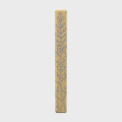 July Larkspur necklace in 14K gold plated, 360 rotation video
